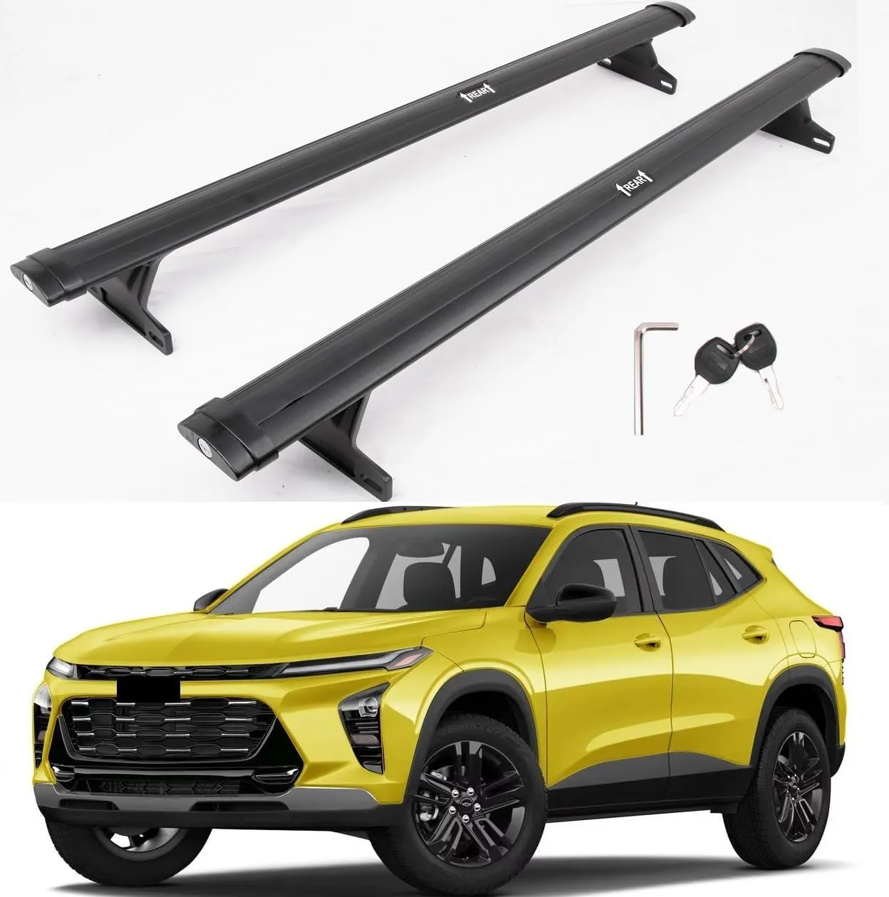 Upgraded Lockable Cargo Racks for 2023 2024 2025 Chevrolet Chevy Trax Roof Rack Cross Bars Rail Luggage Carrier Accessories