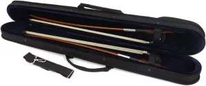 Upright Double Bass Bow Case String Bass Box for German Bow French Style Carry 2pcs Bass Bow Bag with Strap