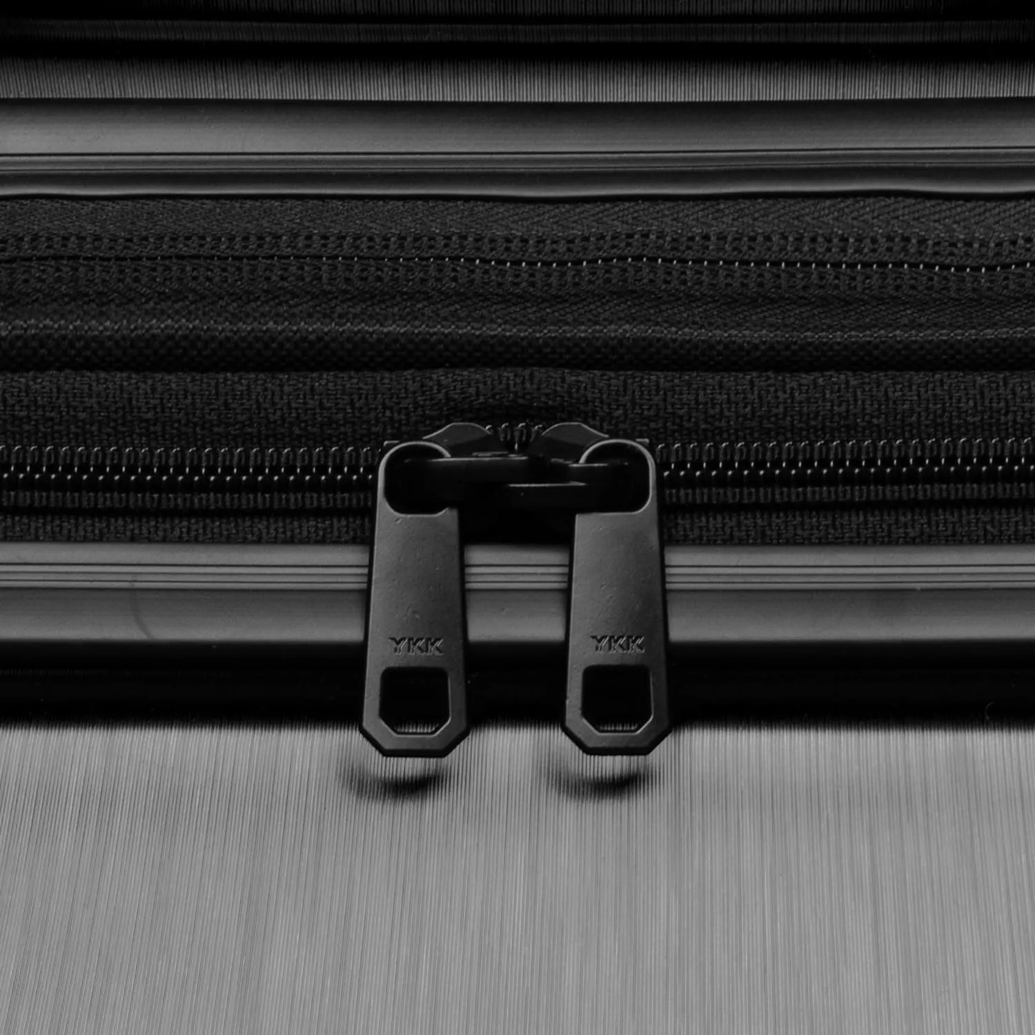 U.S. Traveler Boren Polycarbonate Hardside Rugged Travel Suitcase Luggage with 8 Spinner Wheels, Aluminum Handle, Black, Checked-Large 30-Inch