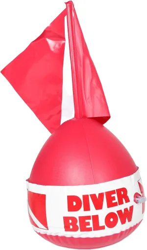 VANZACK Buoy Rescue Drops Diving Flag Float for Divers PVC Diving Buoy High Buoyancy Signal