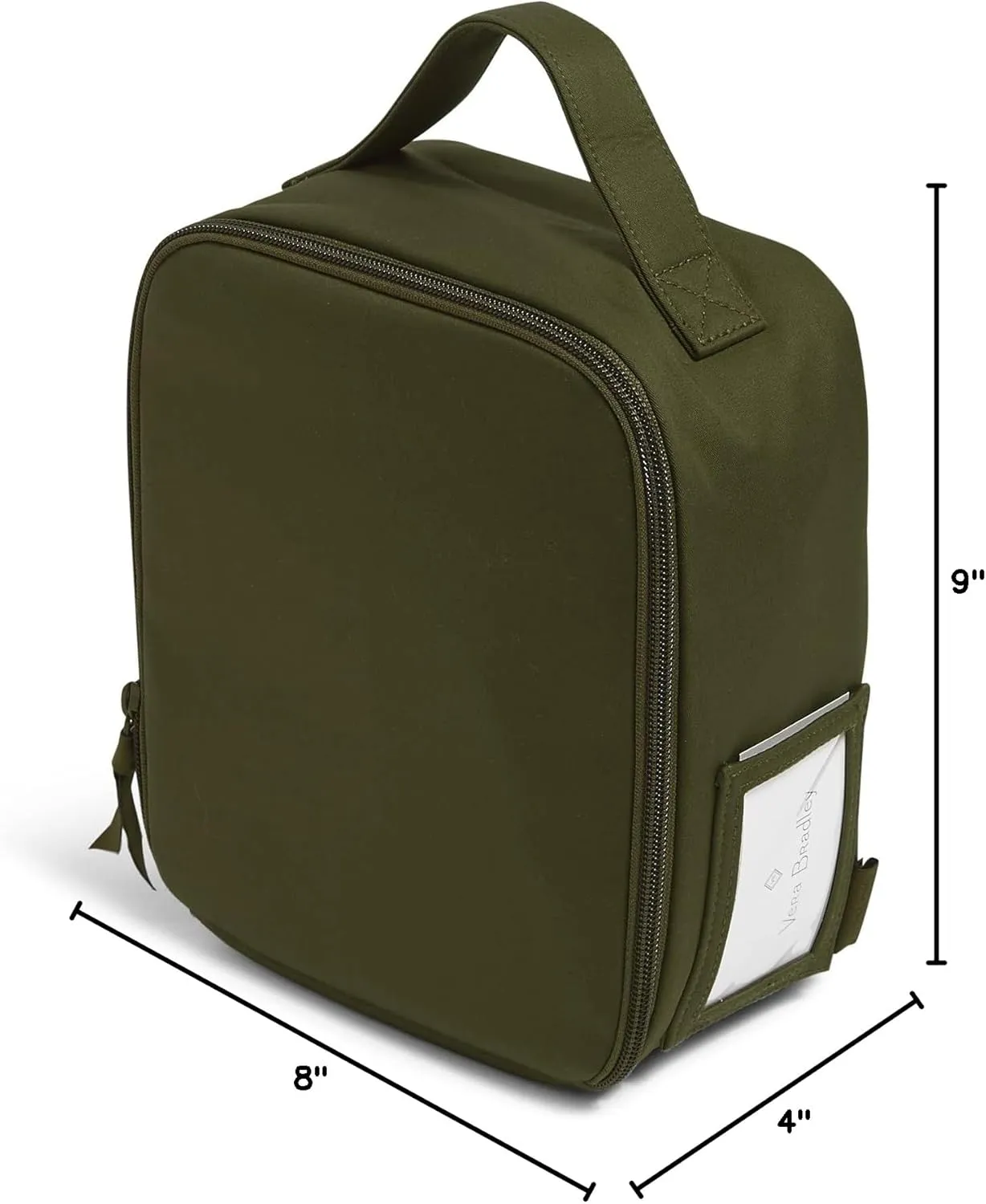 Vera Bradley Women's Cotton Lunch Bunch Lunch Bag, Climbing Ivy Green, One Size
