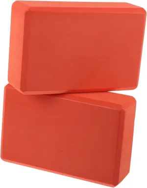 VICASKY 2pcs Yoga Blocks Kit Gymnastics Blocks Cork Blocks Balance Block Blocks Yoga Exercise Blocks Yoga Equipment Stretching Blocks Gym Accessories Orange