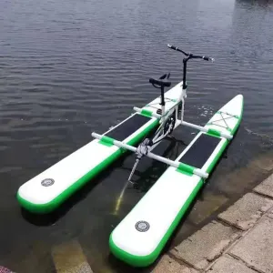 Water Bike Boat,Water Bicycle,Inflatable Kayak Bikeboat for Lake,Park Water Leisure Bicycles,Water Amusement Facilities,Inflatable Pedal Boat for Lake Ocean,Pedal Bicycle Boat,Pedal Black