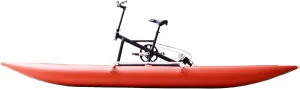 Water Bikes, Chili Pontoon Banana Water Bike Inflatable Kayak Bikeboat for Lake, Water Sports Touring Kayaks Sea Pedal Bicycle Boat for Sport Fun Fishing… (Chili-WaterBike)