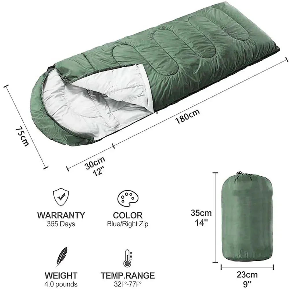 Waterproof Sleeping Bag | 41°F–68°F Lightweight & Durable Design