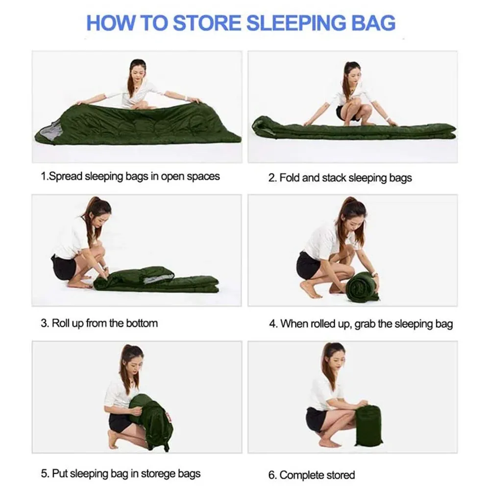 Waterproof Sleeping Bag | 41°F–68°F Lightweight & Durable Design