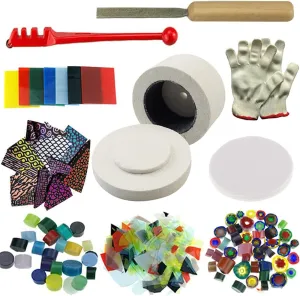 WICAND 10pcs Professional Microwave Kiln Kit for DIY Jewelry Glass Fusing(Samll)