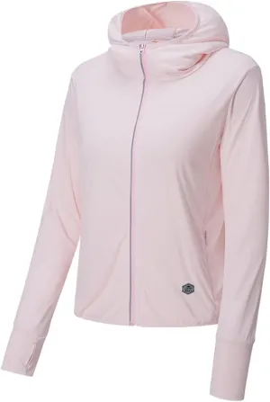 Women's UPF 50  Sun Shirt Solid Color Long Sleeve Lightweight Hoodie UV Protection Clothing Hiking Fishing Outdoor