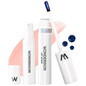 Wonderskin Wonder Blading Lip Stain Peel Off and Reveal Kit - Long Lasting, Waterproof Nude Lip Tint, Transfer Proof Natural .