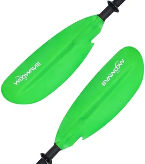 WOOWAVE Kayak Paddles Adjustable 91.3 inch/231cm Aluminum Shaft and Reinforced Fiberglass Blades,Lightweight Kayak Paddle for Kayaking Boating Oar with a Premium Paddle Leash