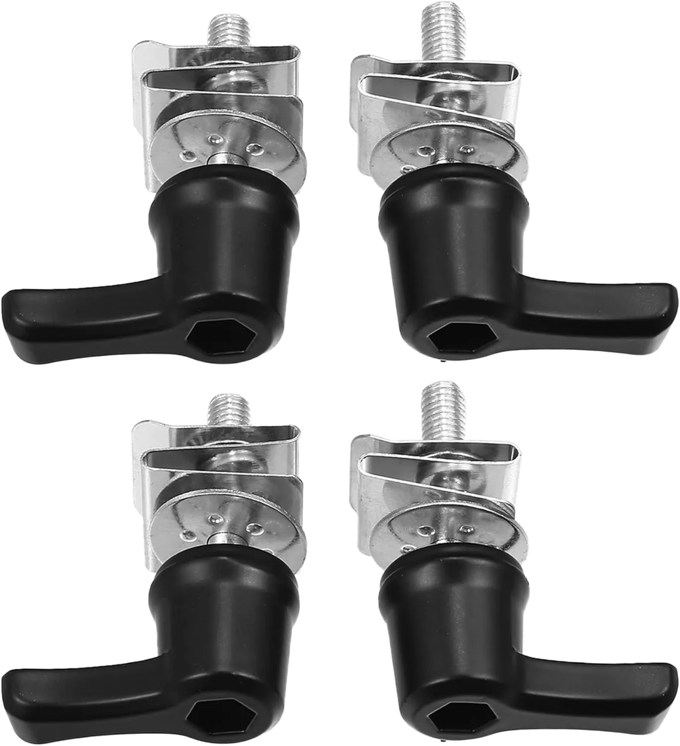 X AUTOHAUX Saddle Bag Mount Kit,Saddle Bag Safety Bolt Nut Security Theft Deterrent Locks for Harley Road King Electra Glide Street Glide OE Number 90201540 Black