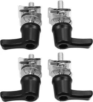X AUTOHAUX Saddle Bag Mount Kit,Saddle Bag Safety Bolt Nut Security Theft Deterrent Locks for Harley Road King Electra Glide Street Glide OE Number 90201540 Black