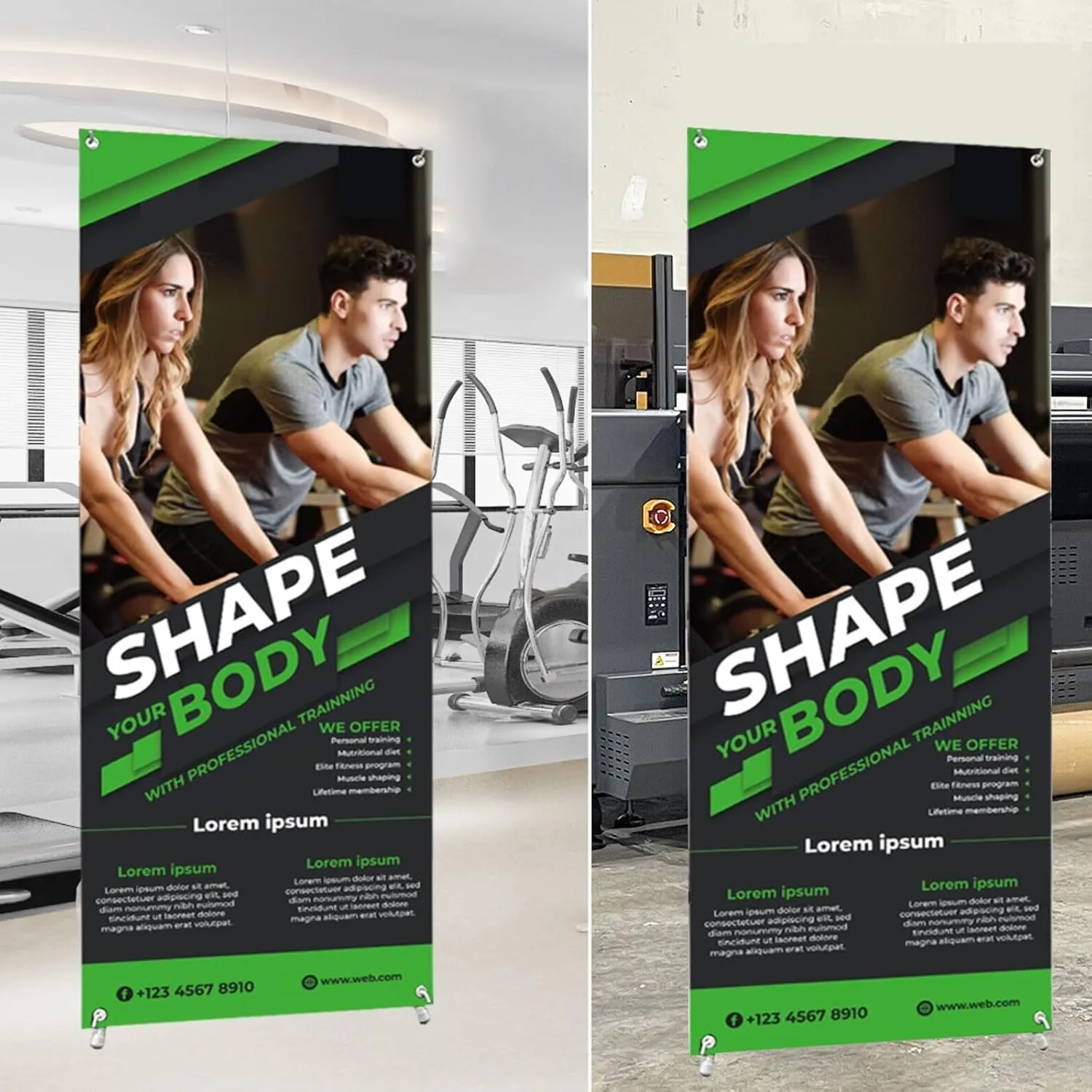 X Banner Stand -Made in USA- 23" X 63" to 32" X 78" Adjustable Banner Holder Portable Personalized Customizable Signs with Travel Bag for Advertising, Business, Events, Trade Shows, Stores (Stand Only)