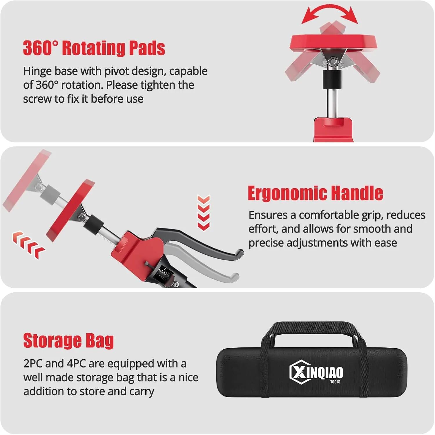 XINQIAO Cabinet Jacks for Installing Cabinets, Heavy Duty Third Hand Tools Adjustable Support Pole from 18.5 IN to 29.5 IN, 2 PCS