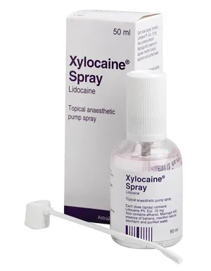 Xylocaine Pump Spray Nozzle 50x230mm - Pain Relief with Lidocaine Hydrochloride
