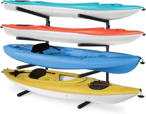 Yes4All Kayak Wall Rack, 400lbs Heavy Duty Kayak Racks, 4 Adjustable Levels Kayak Storage Rack for Garage