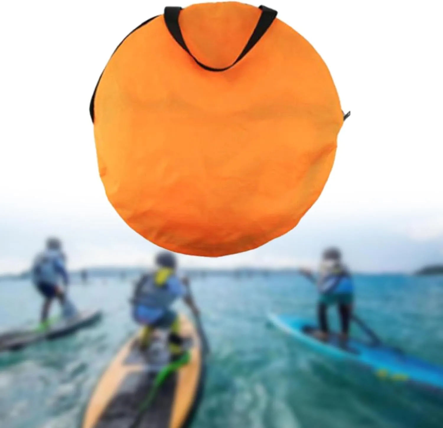 Yiju Wind Sail Kayak Wind Paddle 42 inch Yacht Outdoor Canoe Folding Practical Surfboard Easy Setup Paddle Board Sail Clear Window