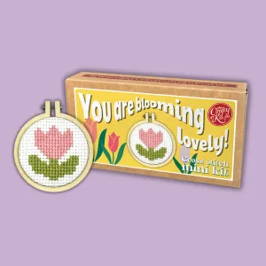 'You're Blooming Lovely!' Mini Matchbox Cross Stitch Ki