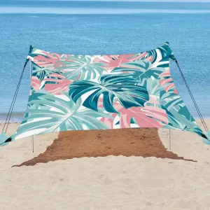 YUKIHOME Beach Tent Sun Shade Canopy Tent, UPF 50  Camping Beach Sun Shelter 7 x 7ft 2 Pole, Lightweight, Easy Set Up and Carry