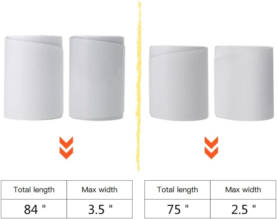 Zcargel Surfboard Protective Tape,TPU Kayak Patches Tape Surfboard Tape with Grip Tape Kayak Repair Protection Tape Roll for Canoe Kayak Dinghy 3.5 Transparent 3.5inchx84inch