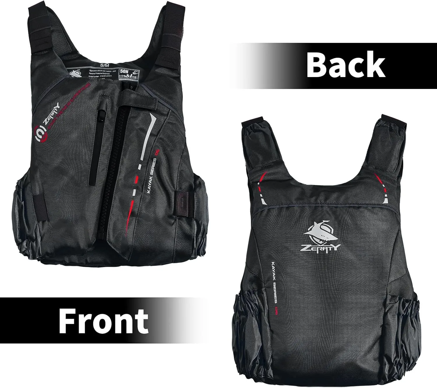 Zeraty Swim Jacket for Adults – Adjustable Buoyancy Vest with Pockets & Reflective Safety for Kayaking, Paddle Sports, and Water Adventures