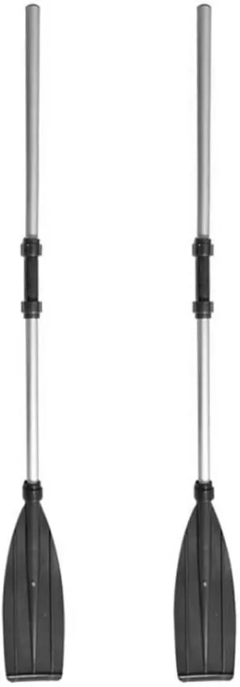 Zerone Boat Oars Pair of Kayak Paddles Detachable Inflatable Boat Paddle Adjustable Aluminum Alloy Canoe Paddle Suitable for Various Boat Types, Combine into Double Headed Paddl