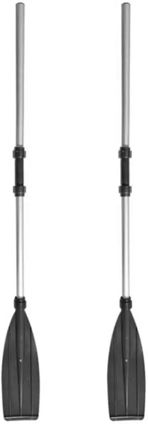 Zerone Boat Oars Pair of Kayak Paddles Detachable Inflatable Boat Paddle Adjustable Aluminum Alloy Canoe Paddle Suitable for Various Boat Types, Combine into Double Headed Paddl