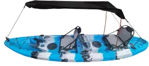 Zyyini Kayak Sun Shade Canopy, Canoe Kayak Boat Sun Shade Canopy,Canopy with Storage Bag for Inflatable Boat,Foldable Easy to Install Portable Kayak Sunshade Awnin